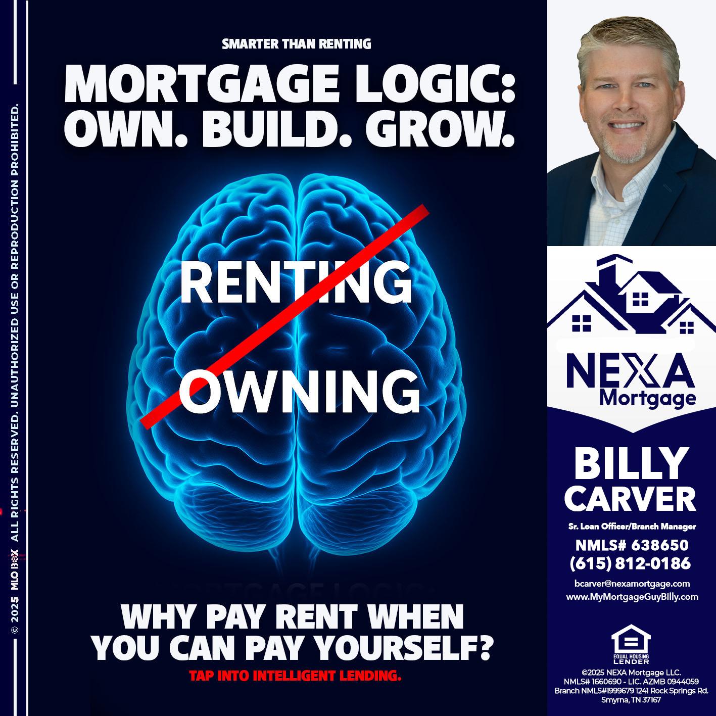 mortgage logic - Billy Carver -Sr Loan Officer / Branch Manager