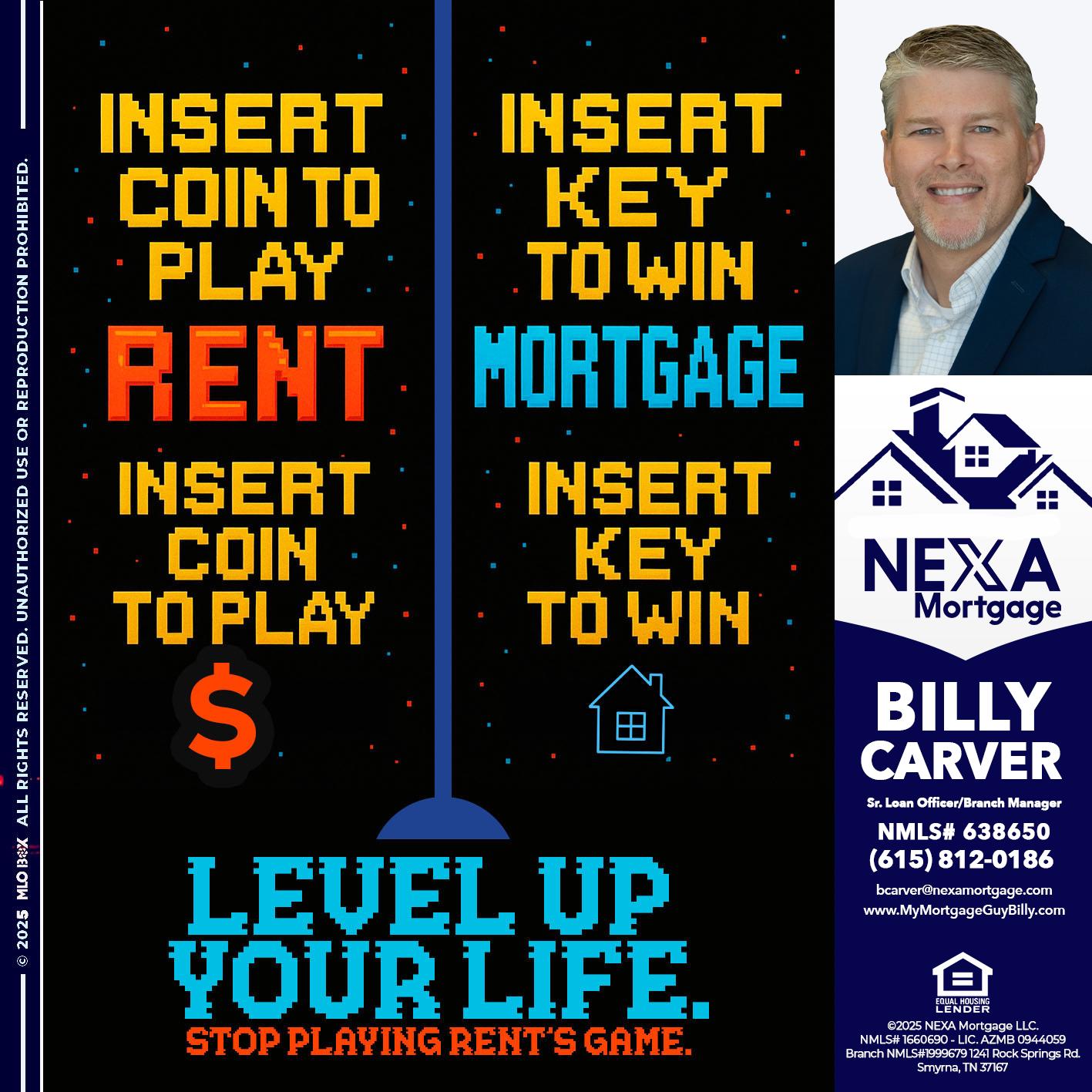 INSERT COIN - Billy Carver -Sr Loan Officer / Branch Manager