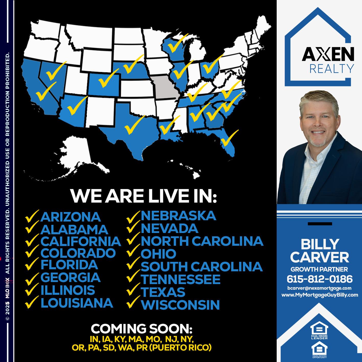 Illinois unlocked - Billy Carver -Sr Loan Officer / Branch Manager