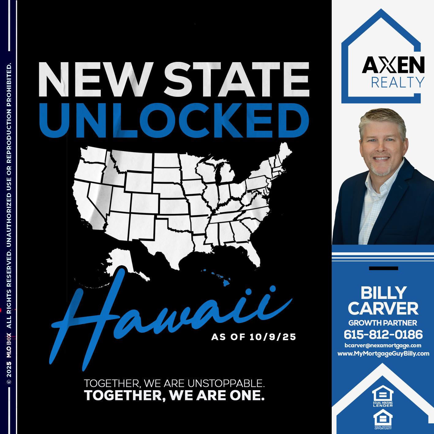HAWAII UNLOCKED - Billy Carver -Sr Loan Officer / Branch Manager