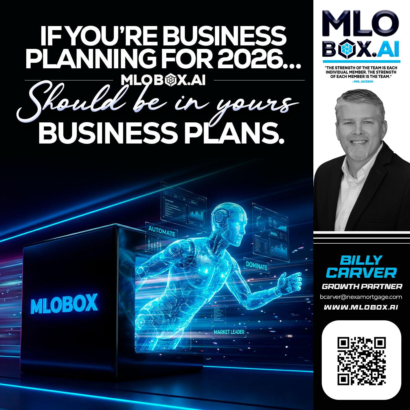 IF YOU - Billy Carver -Sr Loan Officer / Branch Manager