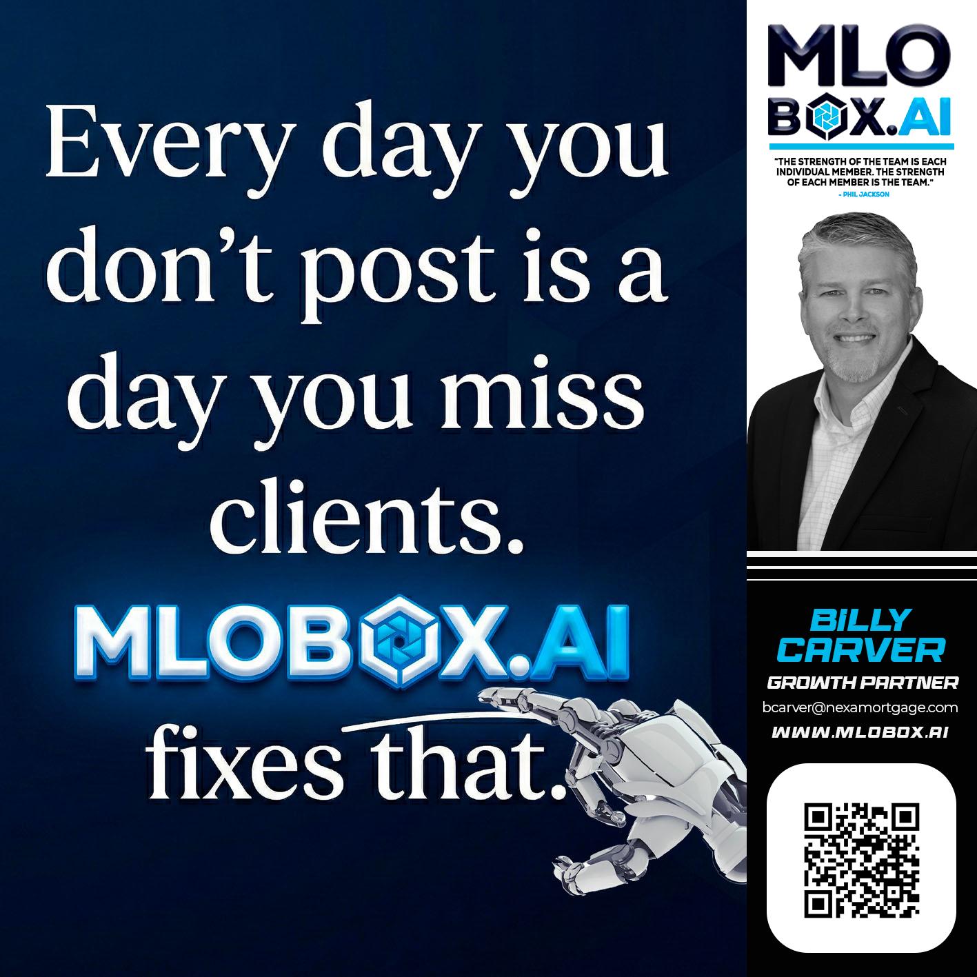 everyday - Billy Carver -Sr Loan Officer / Branch Manager