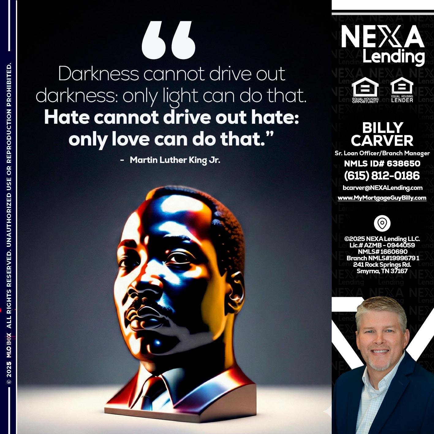 MLK 2026 - Billy Carver -Sr Loan Officer / Branch Manager