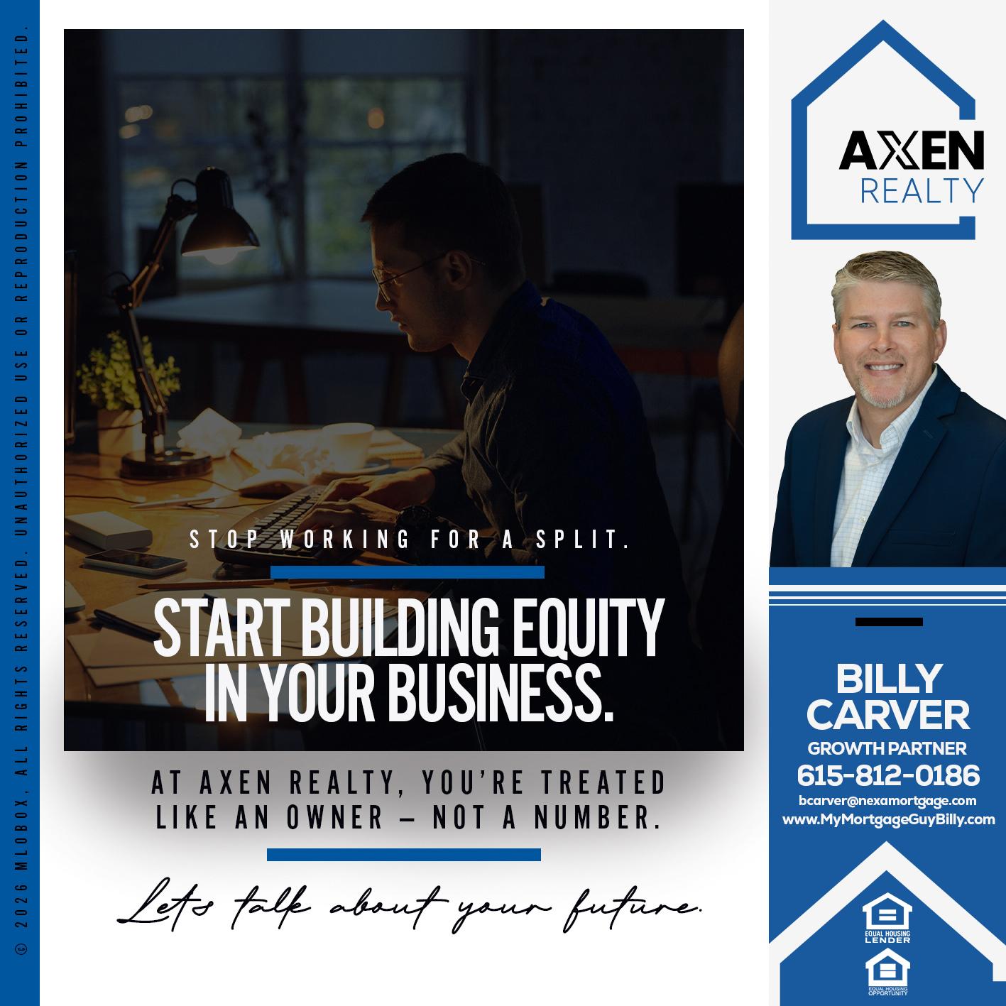 STOP WORKING FOR - Billy Carver -Sr Loan Officer / Branch Manager