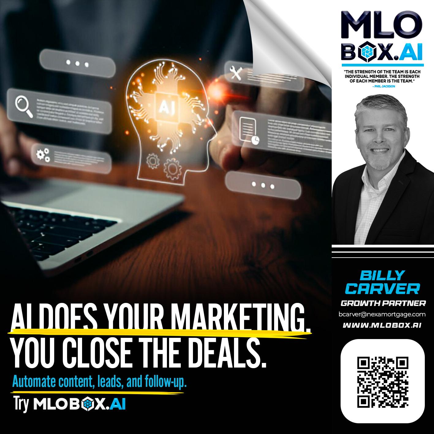 AI DOES - Billy Carver -Sr Loan Officer / Branch Manager