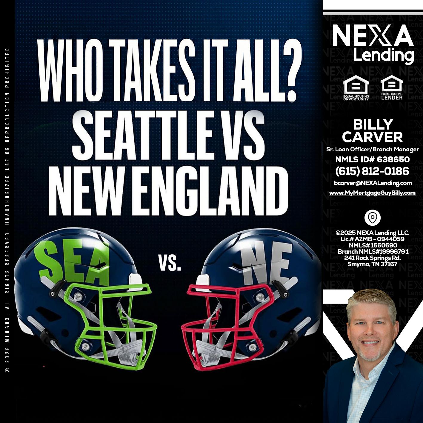 WHO TAKE IT ALL? - Billy Carver -Sr Loan Officer / Branch Manager