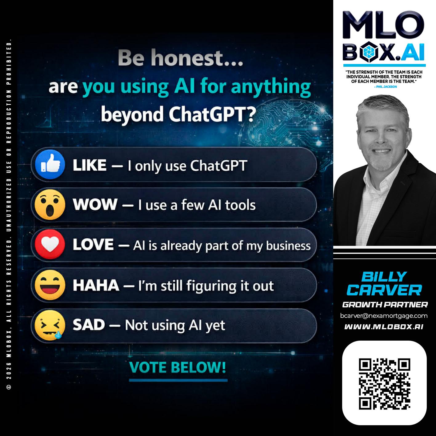 BE HONEST - Billy Carver -Sr Loan Officer / Branch Manager