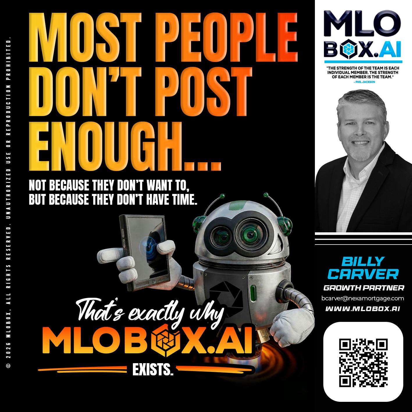 most people - Billy Carver -Sr Loan Officer / Branch Manager
