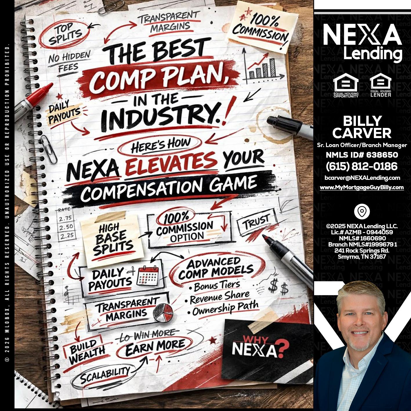 THE BEST COMP - Billy Carver -Sr Loan Officer / Branch Manager