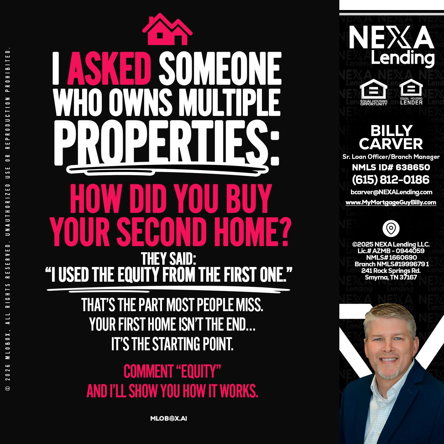 I ASKED SOMEONE - Billy Carver -Sr Loan Officer / Branch Manager