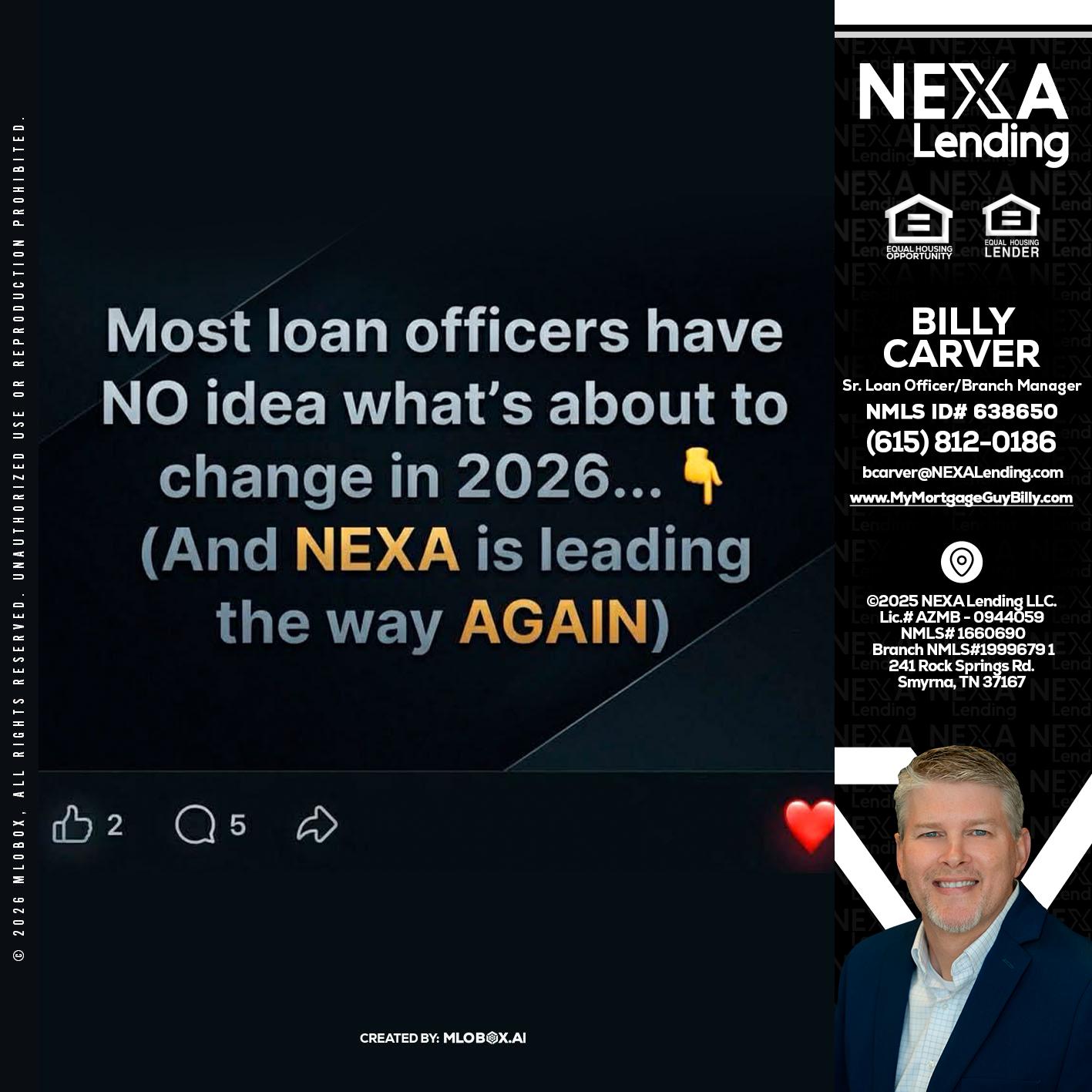 most loan officers - Billy Carver -Sr Loan Officer / Branch Manager