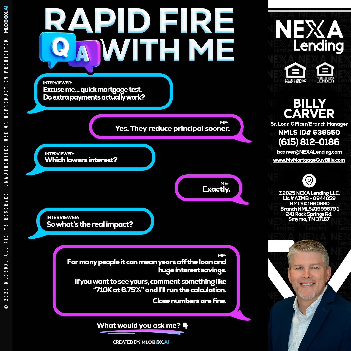 RAPID QA - Billy Carver -Sr Loan Officer / Branch Manager