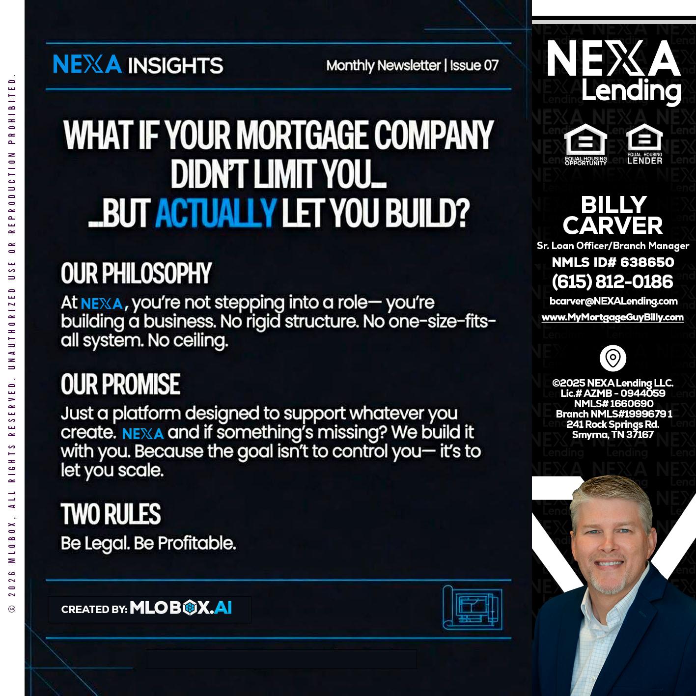 NEXA INSIGHTS - Billy Carver -Sr Loan Officer / Branch Manager