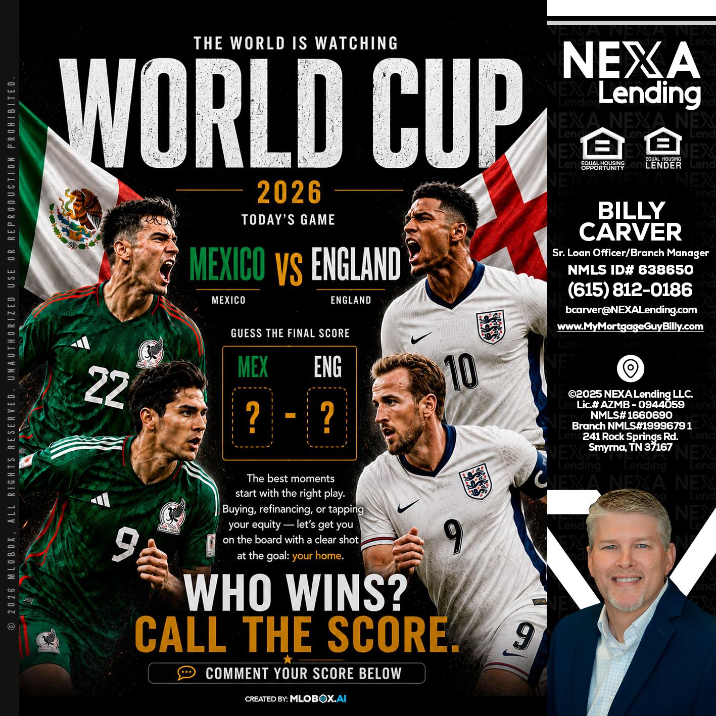 WHO'S WIN - Billy Carver -Sr Loan Officer / Branch Manager